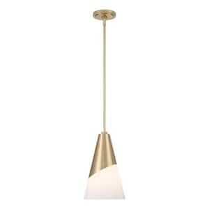 00633779095115, Brian Patrick Flynn Tori 1-Light Vibrant Gold Pendant-Light