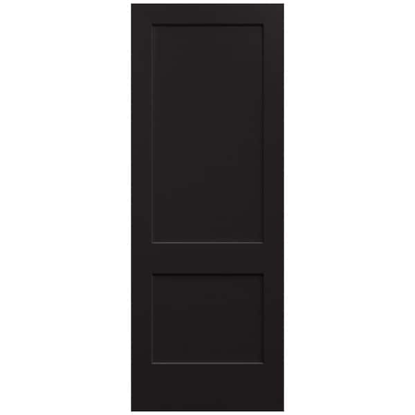 JELD-WEN 36 in. x 96 in. Monroe Black Painted Smooth Solid Core Molded Composite MDF Interior Door Slab