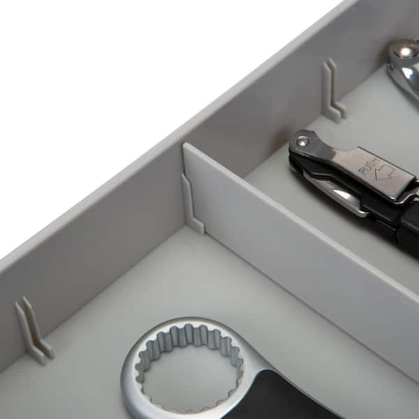 Kitchen Details 15020 2 Tier in Drawer Knife Organizer Grey