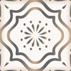 12 in. x 12 in. Gold, Gray and Off-White B511 Vinyl Peel and Stick Tile (24 Tiles, 24 sq. ft./pack)