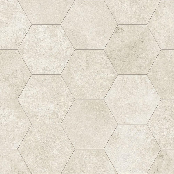 Corso Italia Hexagon Breeze Matte 8.5 in. x 10 in. Concrete Look Porcelain Floor and Wall Tile (12.49 sq. ft./Case)