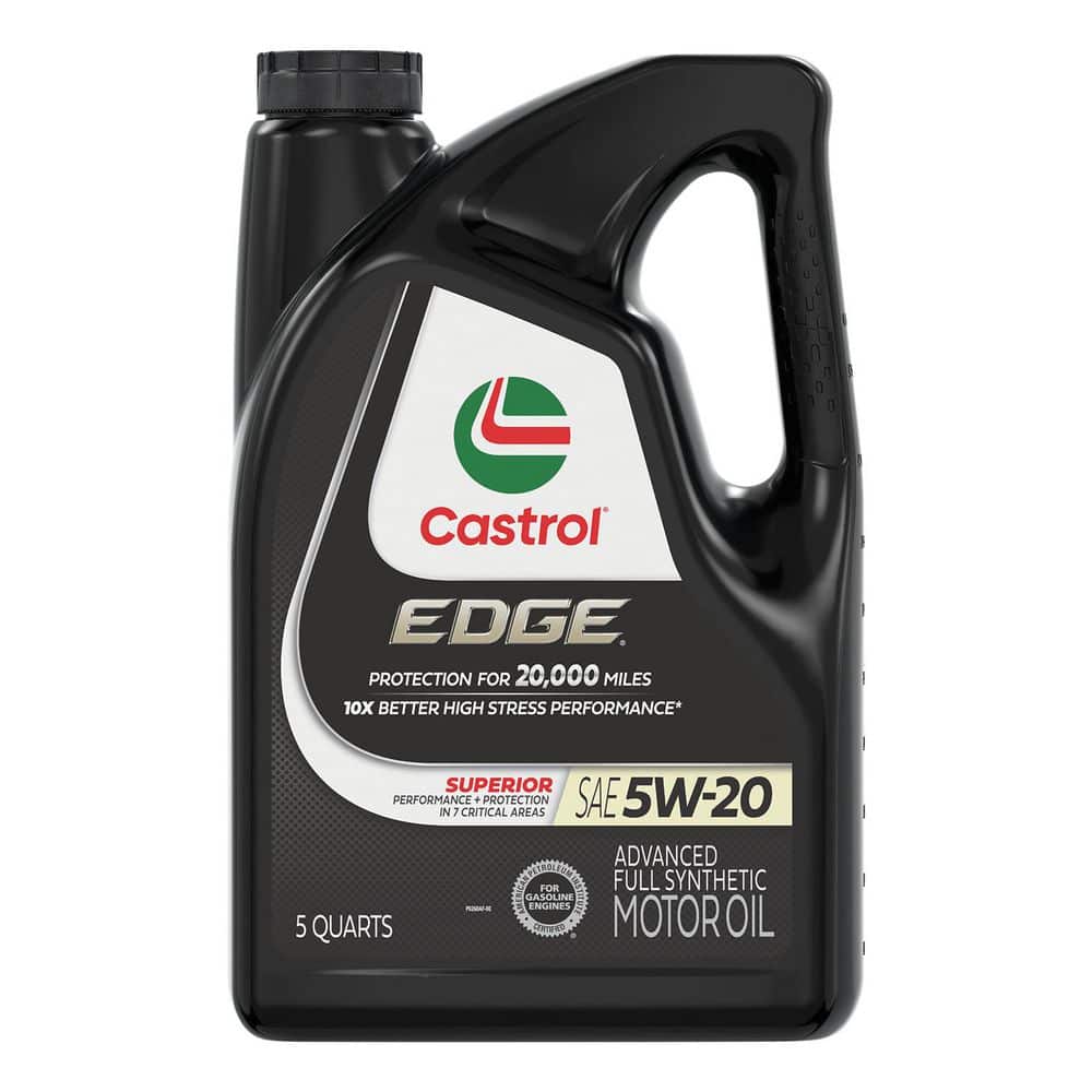 CASTROL EDGE 5W-20 Advanced Full Synthetic Motor Oil, 5-qt. 15B9AD