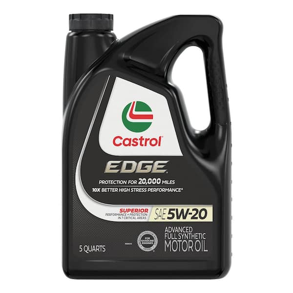 CASTROL EDGE 5W-20 Advanced Full Synthetic Motor Oil, 5-qt.