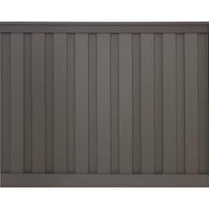 Seclusions 6 ft. x 8 ft. Winchester Grey Wood-Plastic Composite Board-On-Board Privacy Fence Panel Kit