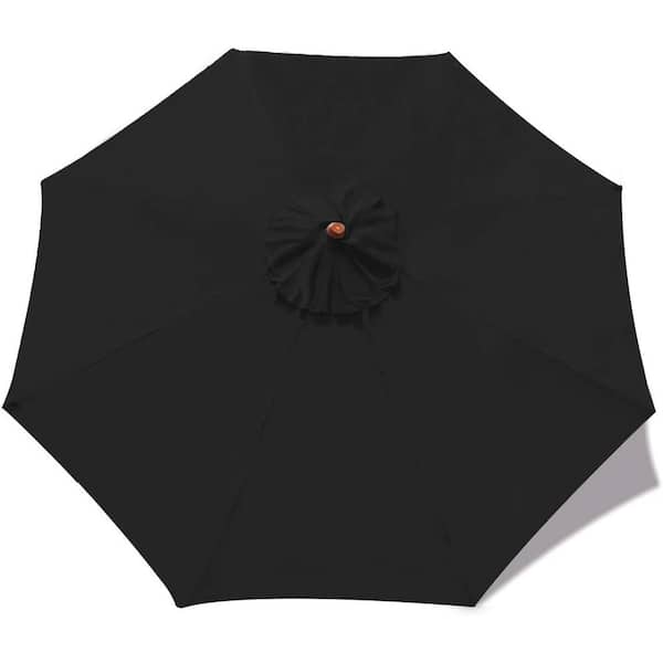 Cubilan Patio Umbrella 9 ft Replacement Canopy for 8 Ribs-Black, market
