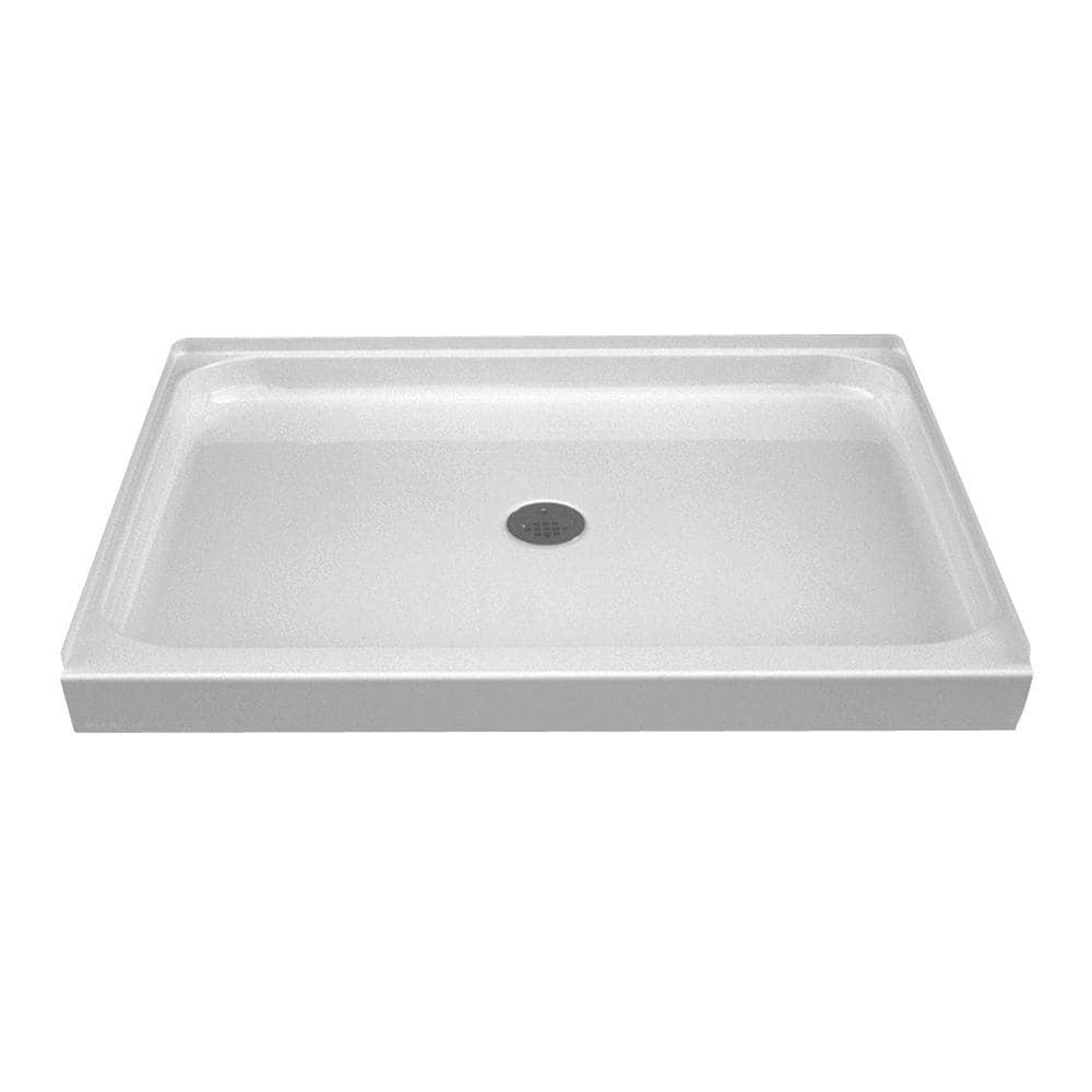 Aspiration 38 in. L x 48 in. W Alcove Shower Pan Base with Center Drain in 