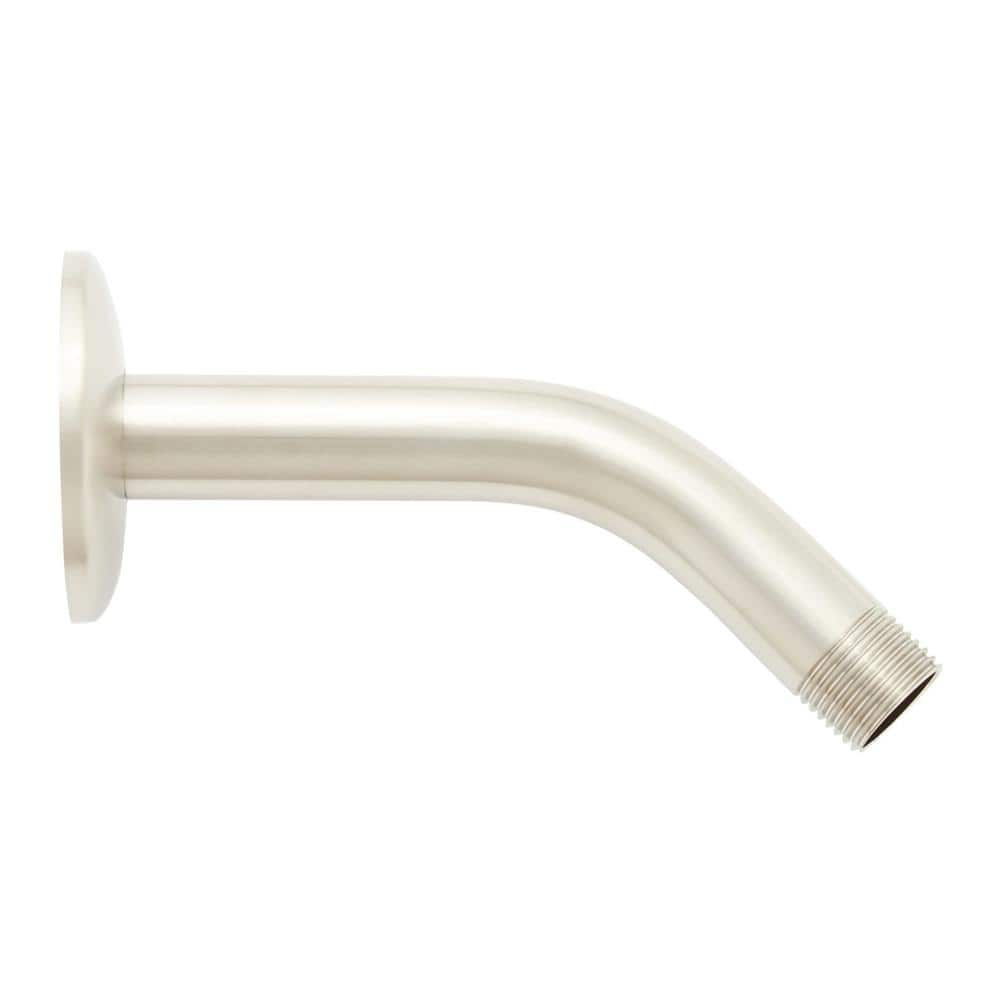 Brushed Nickel 6" Wall Mounted Shower Arm