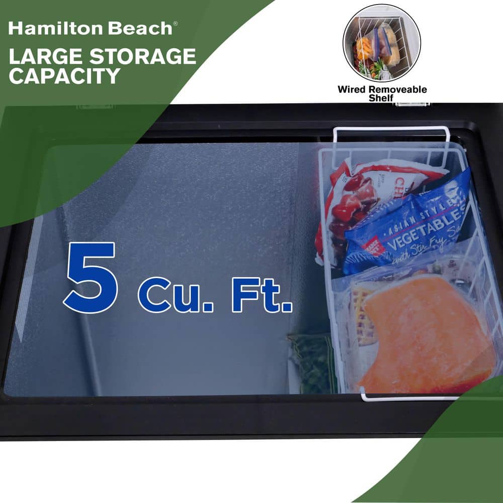 Hamilton Beach 5.0 cu. ft. Residential Chest Freezer in Granite HBFRF513