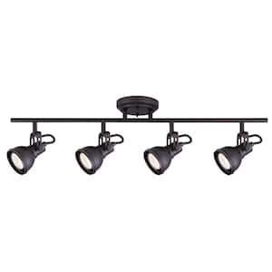 Polo 29 in. 4-Light Oil Rubbed Bronze Track Lighting Fixture