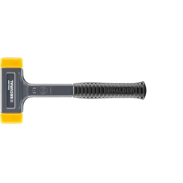 Secural Dead Blow 2.2 lbs. Polyurethane Hammer with 12.2 in. Steel Handle Rubber Grip
