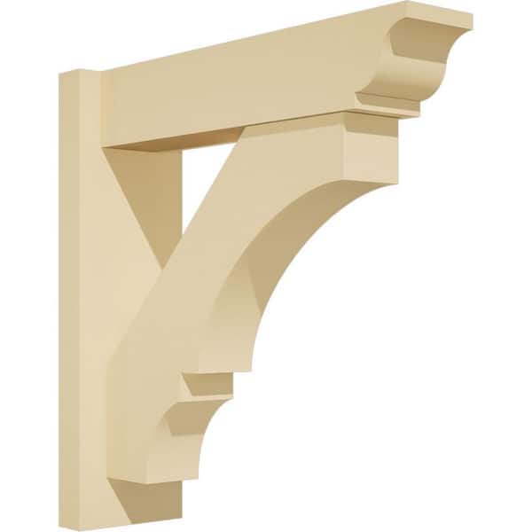 Ekena Millwork Balboa 5 in. W x 18 in. H x 18 in. D Signature Urethane Polyurethane Outlooker with Traditional Ends