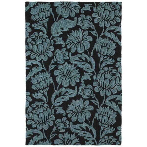 Kaleen Habitat Calypso Charcoal 8 ft. x 10 ft. Indoor/Outdoor Area Rug