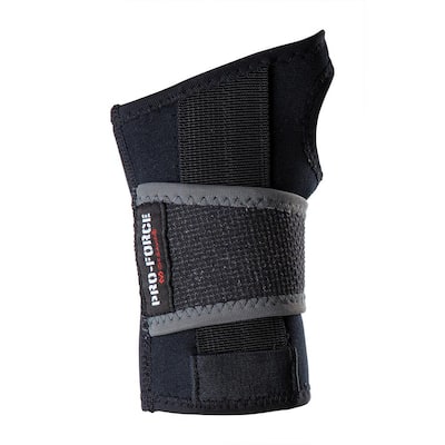 M/L Wrist Support with Abrasion Patch Black