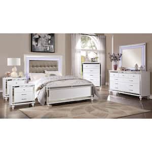 Alcorn 6-Piece White Eastern King Bedroom Set
