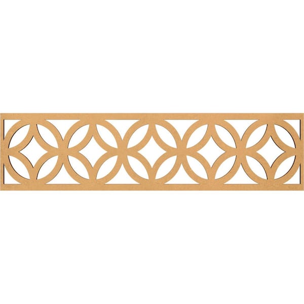 Ekena Millwork Crosby Fretwork 0.375 in. D x 47 in. W x 12 in. L MDF Wood Panel Moulding
