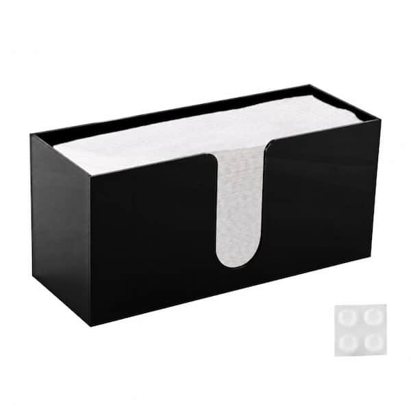 Acrylic Napkin Dispenser and Multifold Paper Towel Holder for Countertop Use with Easy One-Handed Access