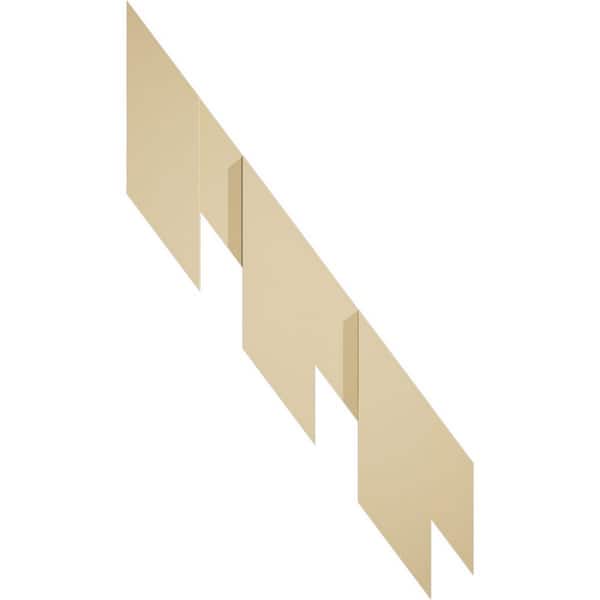 Ekena Millwork 1 in. D x 9 in. W x 43 1/4 in. L Primed Polyurethane Panel Moulding