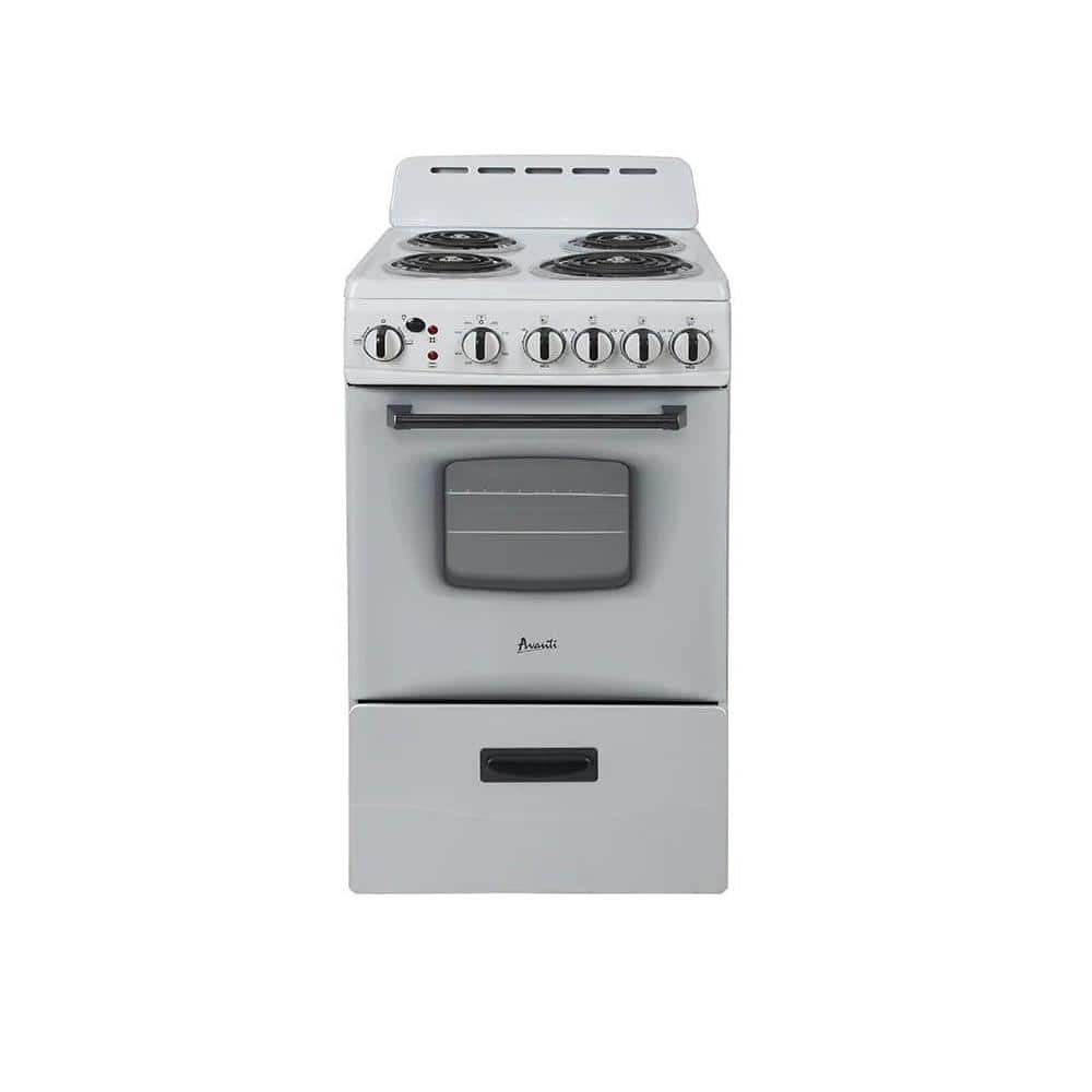 Avanti 20 in. 2.1 cu. ft. Single Oven Electric Range in WhiteERU200P0W