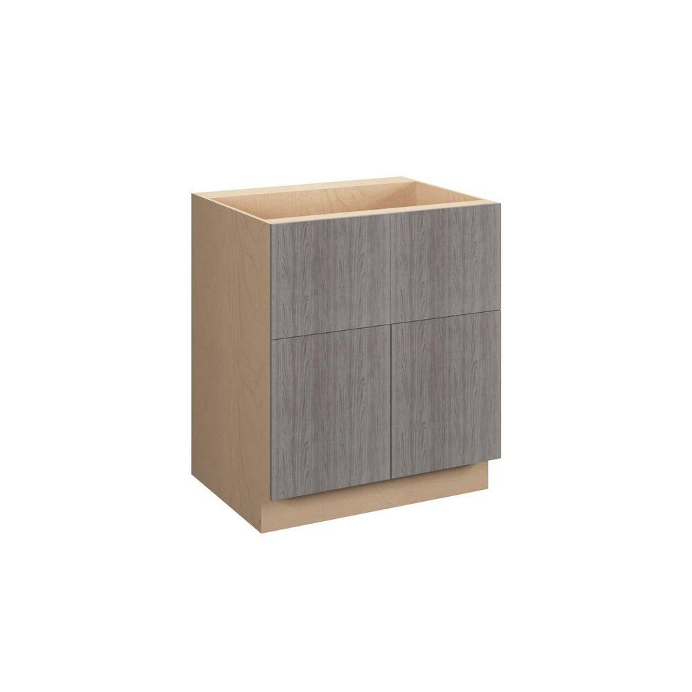 Saratoga Slab 33 in. W x 34.5 in. H x 24 in. D in Greywood Plywood Assemble