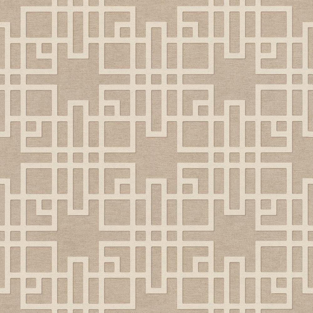 Mana Beige Trellis Wallpaper
