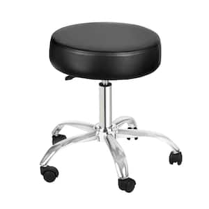 BOSS Office Products WorkPro Black/Chrome Antimicrobial Vinyl Medical Stool  B240-BK - The Home Depot