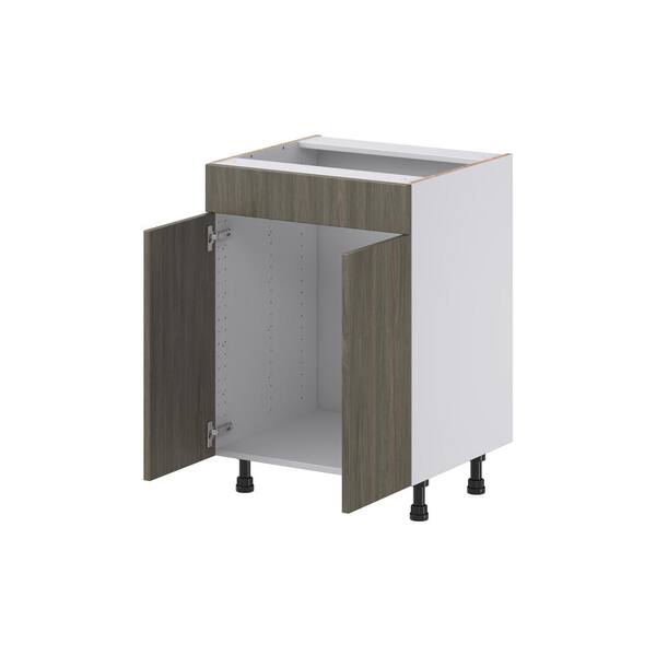 60 Extra Wide Flush Door Bin & Shelf Cabinet - Base Only - Valley Craft