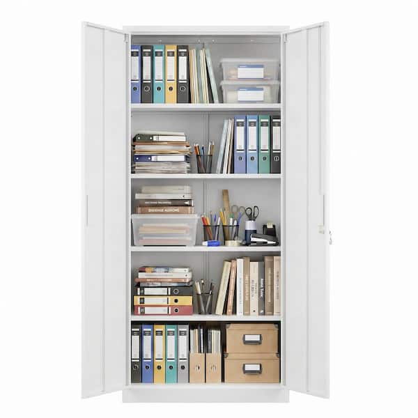 Hephastu 32 in. W x 71 in. H x 16 in. D Lockable Metal Storage