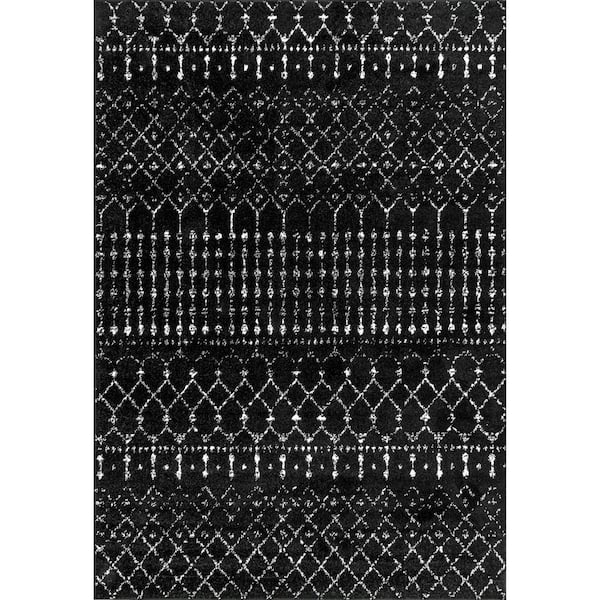 nuLOOM Blythe 5 ft. x 7 ft. 5 in. Black and White Indoor Area Rug