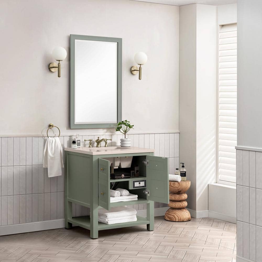 Breckenridge 30" Smokey Celadon Solid Wood Single Vanity