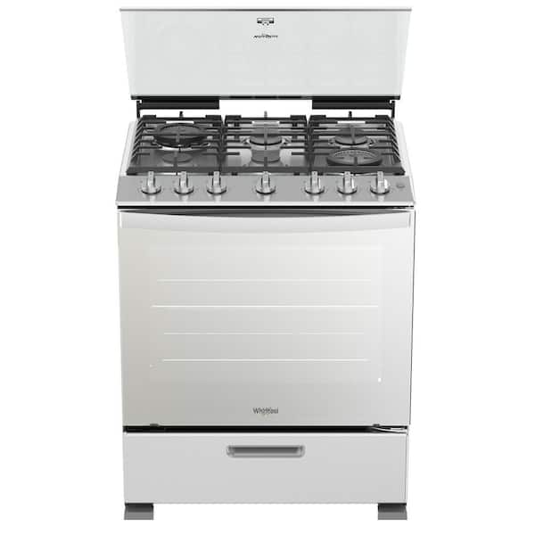 Whirlpool 30 in. 5.1 cu.ft. Gas Range with Self-Cleaning in. Stainless Steel