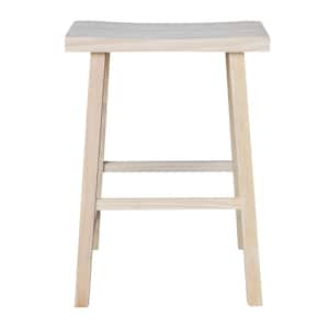 24 in. Unfinished Wood Bar Stool