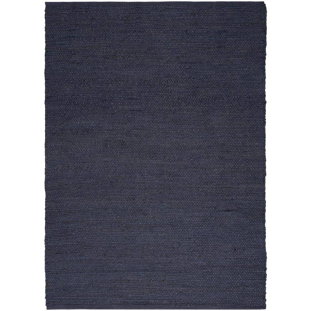 Nourison Natural Jute Navy 6 ft. x 9 ft. All-Over Design Contemporary ...