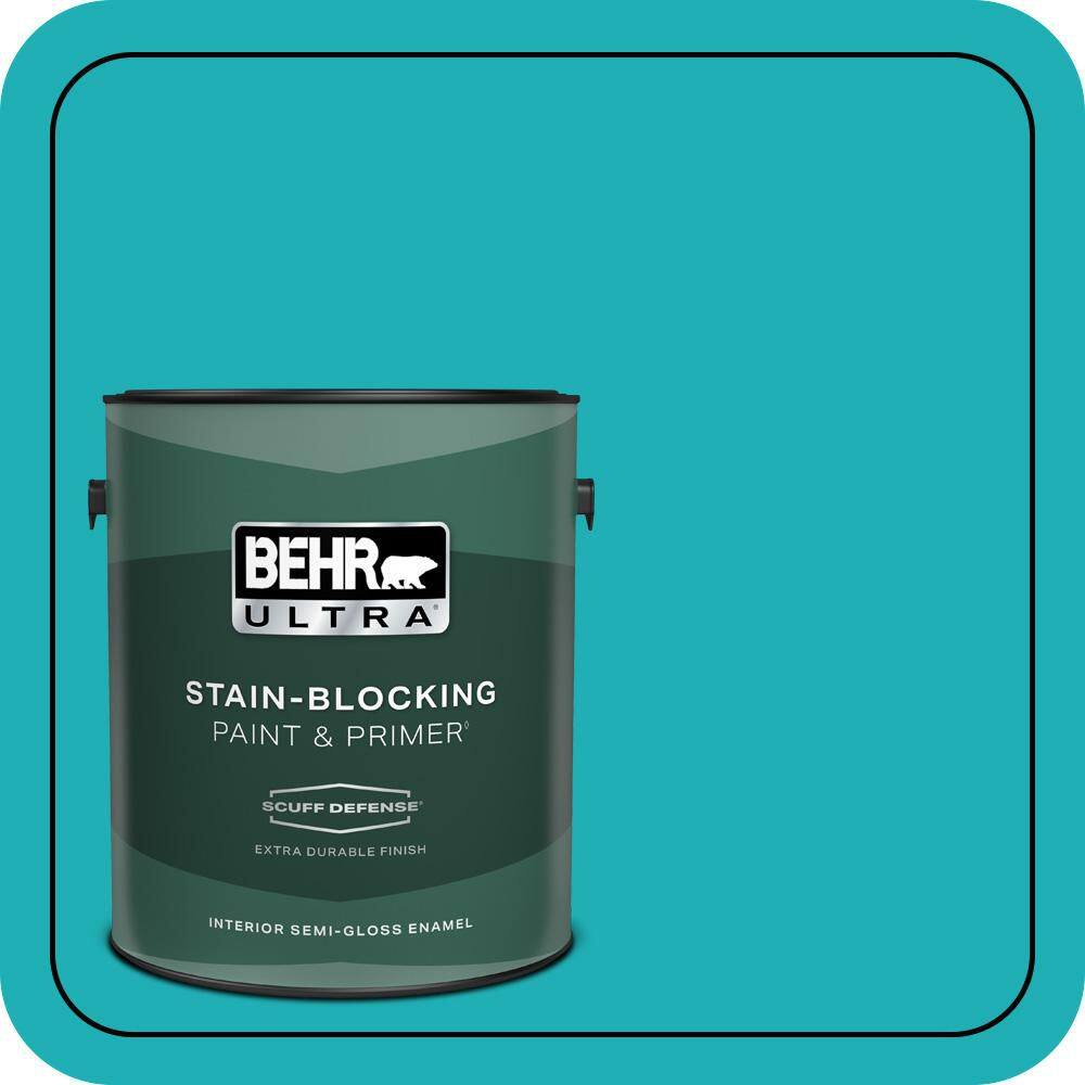 1 gal. #500B-5 Mermaid Treasure Extra Durable Semi-Gloss Enamel Interior Paint & Primer price history on PriceWatchPro