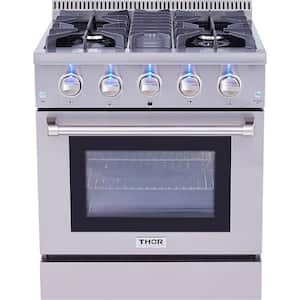 30 in. 4.2 cu. ft. Gas Range in Stainless Steel