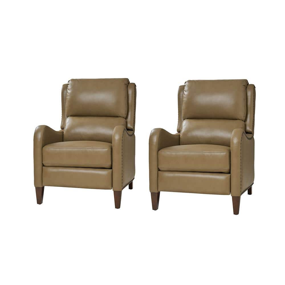 Taupe discount leather recliners