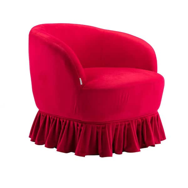 Red velvet swivel chair new arrivals