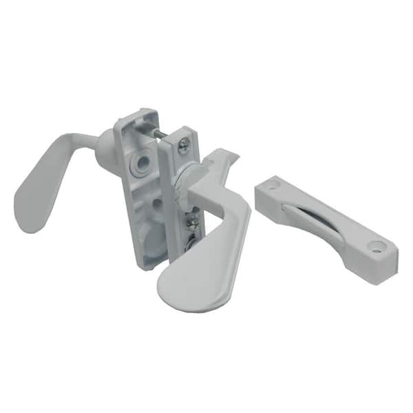 1-3/4 in. White Inswing Latch Set for Screen Door