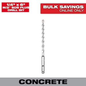 1/4 in. x 6 in. 2-Cutter SDS-PLUS Carbide Drill Bit
