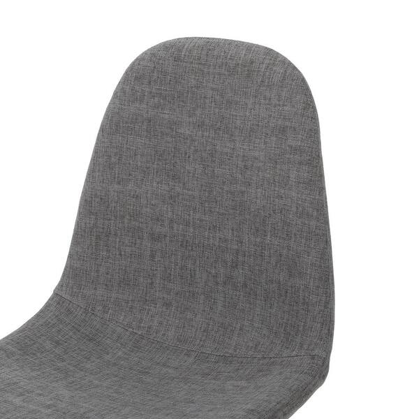 椅子 rinarina Raina Light Grey and Dark Brown Fabric Dining Chairs (Set of