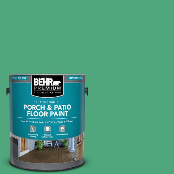 1 gal. #P420-5 Shamrock Green Gloss Enamel Interior/Exterior Porch and Patio Floor Paint