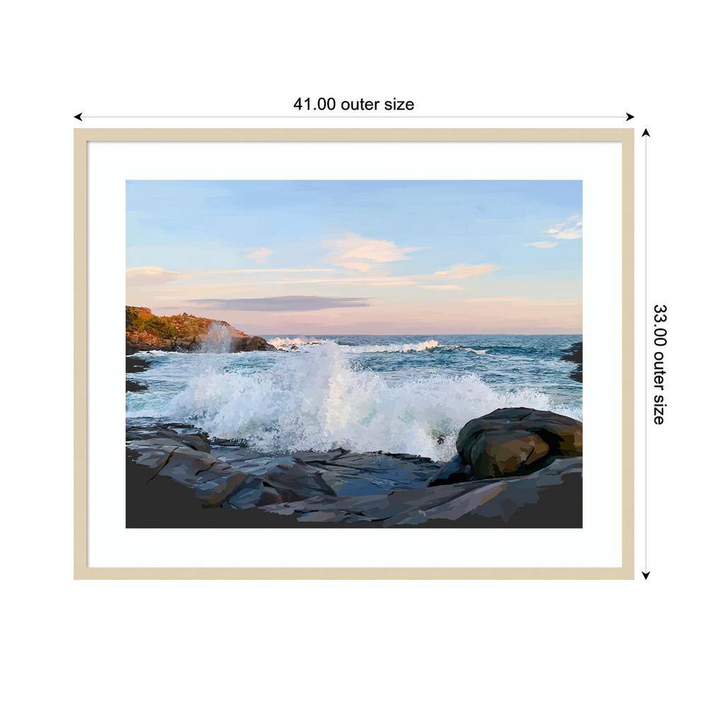 Fluid Floral Artistry I Svelte Natural Framed Abstract Print