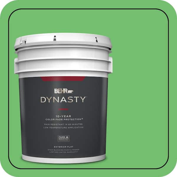 BEHR DYNASTY 5 gal. #440B-5 Dublin Flat Exterior Stain-Blocking Paint & Primer