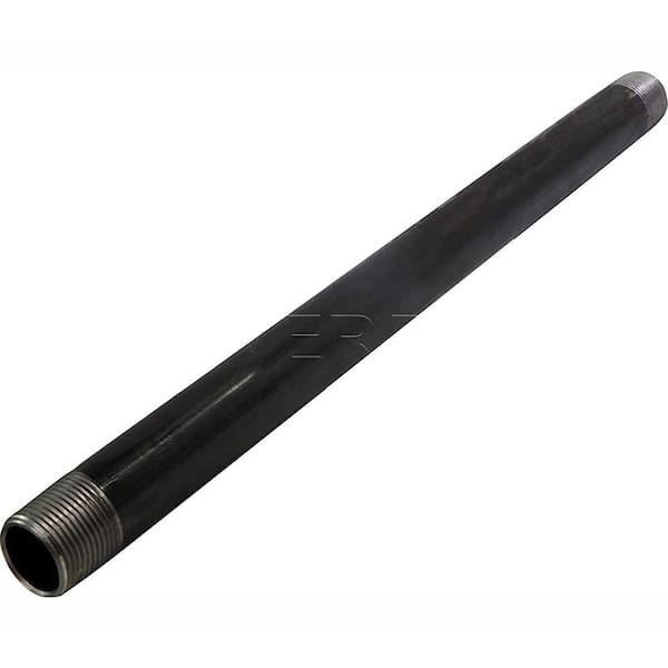 PLUMBFLEX 1 in. x 2.5 ft. Black Steel Pipe