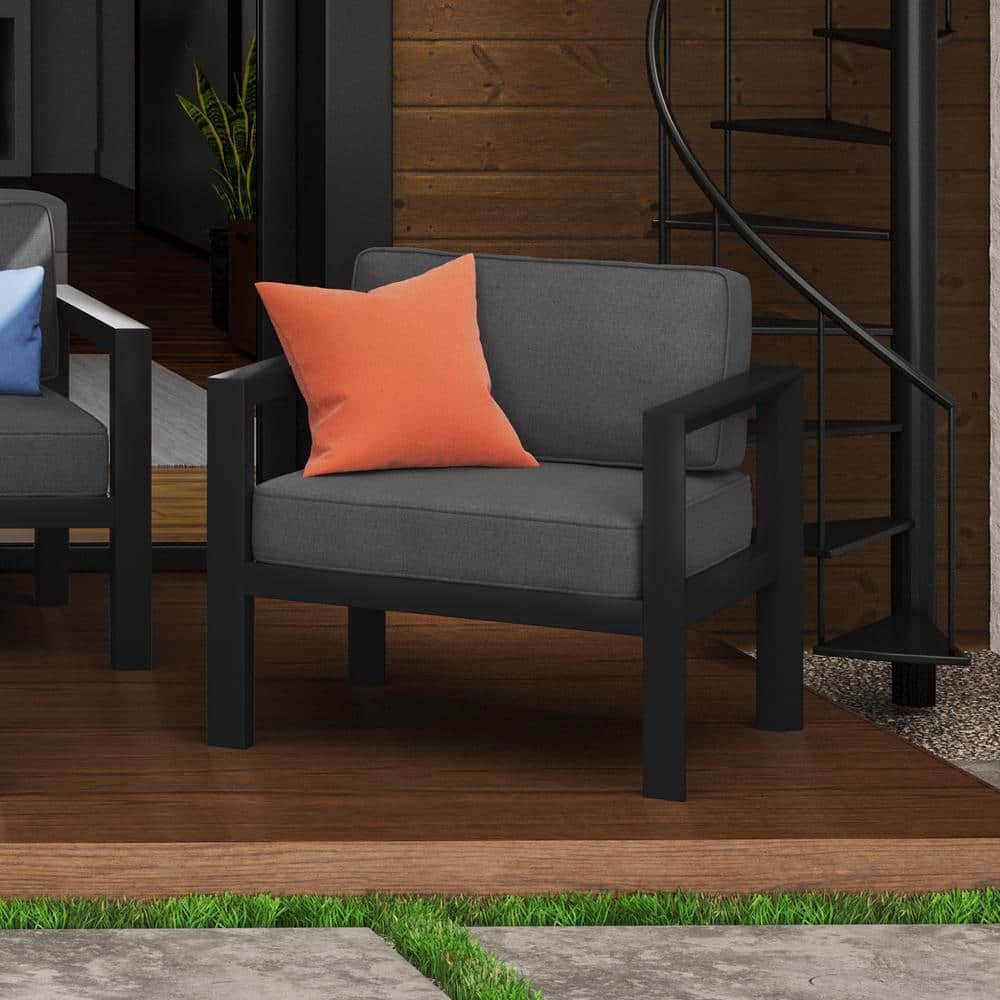 Grayton Gray Aluminum 5-Person Outdoor Sofa Set