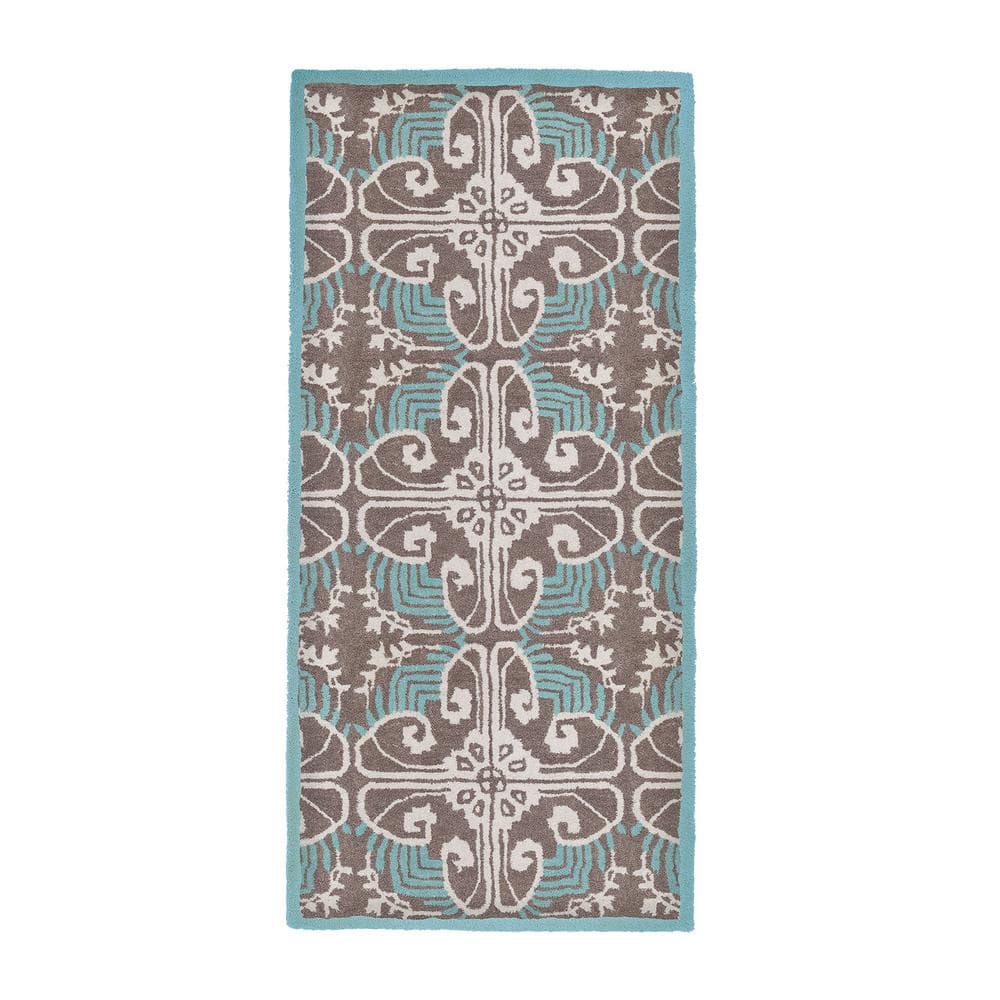 ACHLA DESIGNS Art Deco Classic Rectangular Hearth Rug, 56 Inch Long ...