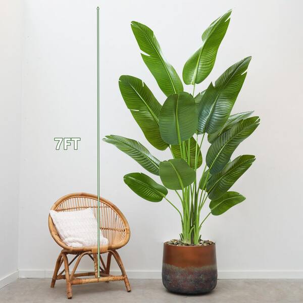 84 in. Artificial Green Indoor/Outdoor Bird of Paradise Faux Plant