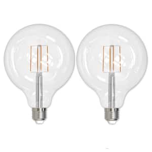 60-Watt Equivalent Dimmable G40 Vintage Edison LED Light Bulb with Medium (E26) Base, 3000K, (2-Pack)