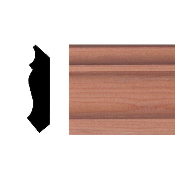 Builder's Choice LWM054 7/16 in. x 2-1/4 in. Hemlock Wood Crown Moulding