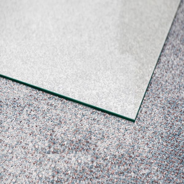 WILLOTED 36 in. x 46 in. Clear Rectangle Glass Chair Mat Floor Mat  Glassmat-3646 - The Home Depot