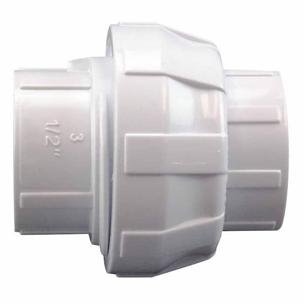 Apollo 1/2 in. x 1/2 in. PVC Slip Joint x Slip Joint Union